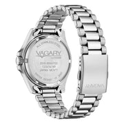 Vagary Aqua39 Solotempo VD5-317-71 - cassa e bracciale acciaio - quadrante e ghiera blu - datario